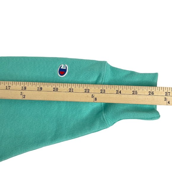 Champion Hoodie Lg & Med Shorts Set Ink Shadow Reverse Weave Hoodie Teal Nw - Picture 7 of 12